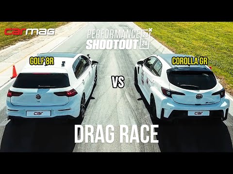 DRAG RACE: Toyota GR Corolla GR-Four Circuit vs Volkswagen Golf R