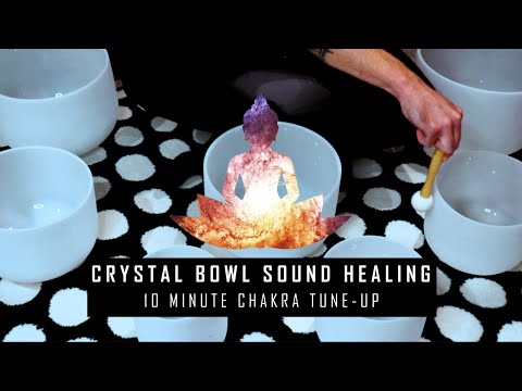 Quick Sound Healing | All Chakra Tune up | Crystal Singing Bowl Sound Bath