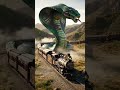 giant king cobra as big as a train #train #cobra #horror