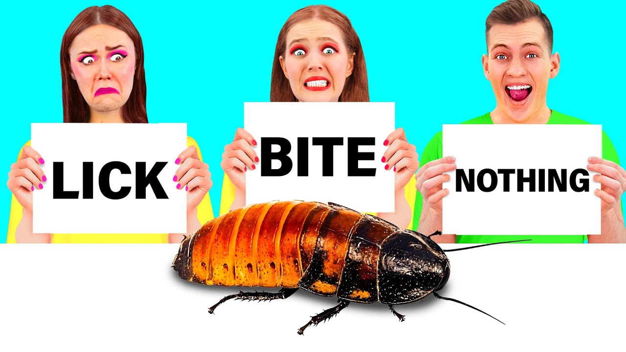 Bite, Lick or Nothing Challenge | Crazy Challenge by TeenChallenge