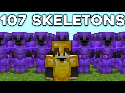 107 Netherite Wither Skeletons VS Minecraft SMP | Scripted Video