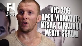 UFC 206: Misha Cirkunov Open Workout Media Scrum on Crowd Support, Fighting At Home by Fight Network