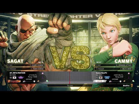 AF | Infiltration (sagat) VS (cammy) Cygames Beast | GamerBee... Masterz TV