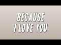 Halle Because I Love You Lyrics