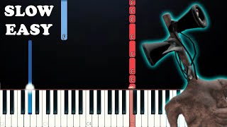 SIREN HEAD SONG - Sound the Alarms (SLOW EASY PIANO TUTORIAL)