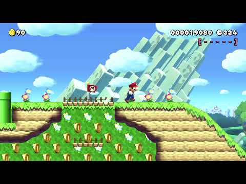 Super Mario Maker 2 - NSMBU Acorn Plains-1 by ☆Lord U☆