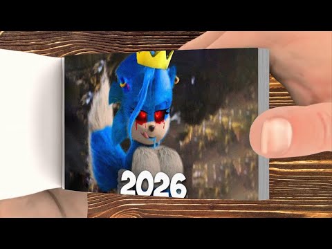 Evolution of Female Sonic EXE 2022 part 3 - flip book Toons