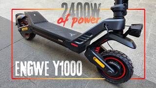 Vídeo de Patinete Elétrico ENGWE Y1000 -- E-Scooter Dual Motor Off-Road Flagship - Cor: Preto - Pré Venda Lançamento