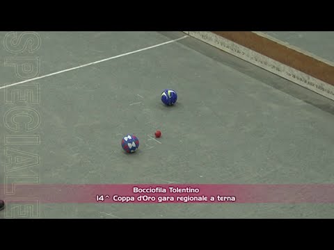 Alla bocciofila di Tolentino la 14^ Coppa d'Oro - Gara Regionale a terna
