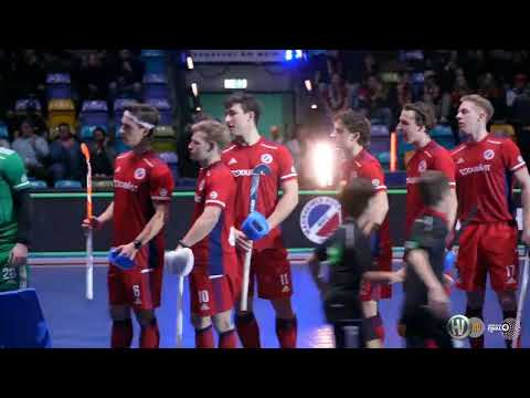 1.Halbfinale Volvo E.R.B.Final4 Hallenhockey Herren Harvestehuder THC - Mannheimer HC 4.2.23 RE-Live