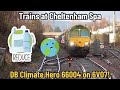 Trains at Cheltenham Spa | Various Freight Trains inc. DB Climate Hero 66004