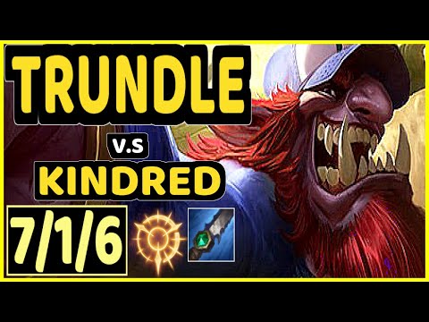 CORE JJ (TRUNDLE) vs KINDRED - 7/1/6 KDA JUNGLE CHALLENGER GAMEPLAY - NA