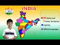 States of INDIA How to Learn | States & Union Territories | Capitals & Languages | Geography