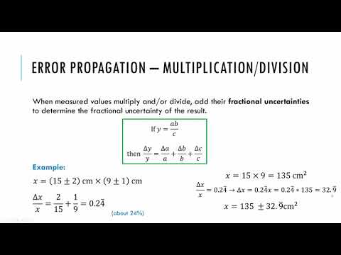 image-What is meant by propagation of error?