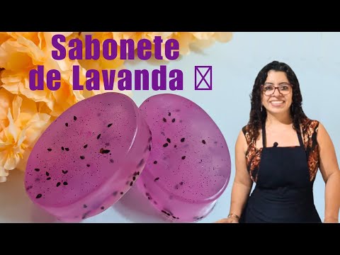 Natural lavender soap 😍🪻 with essential oil 💞 decorated and handmade with a base 😍💞🪻