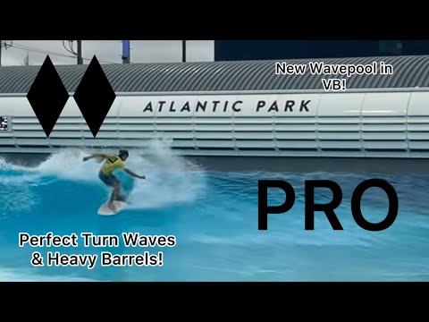 Surfing the PRO Session at the NEW Atlantic Park Wave Pool in VB!