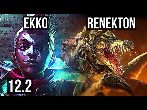 EKKO vs RENEKTON (MID) | 7/0/5, 2.6M mastery, 600+ games, Godlike | KR Diamond | 12.2