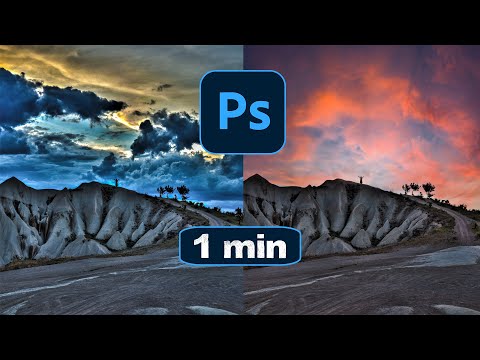 Himmel austauschen in Photoshop CC 2021 Neues Feature zum Hintergrund wechseln - Tutorial (deutsch)