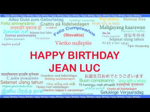 JeanLuc   Languages Idiomas - Happy Birthday