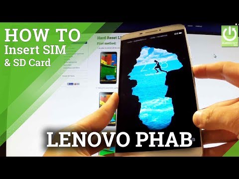 How to Insert SIM in LENOVO Phab - Install SD Card