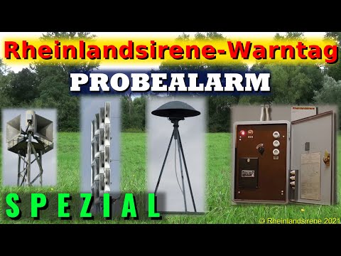 Katastrophenalarm 2021: Sirenenalarm Warnung der Bevölkerung | Sirenenprobe am Warntag | Probealarm
