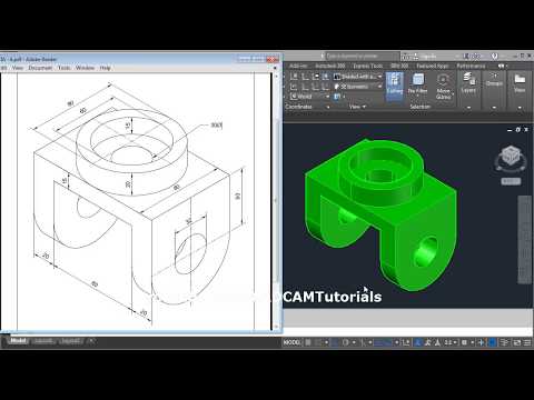 AutoCAD Nut Bolt Drawing Tutorial