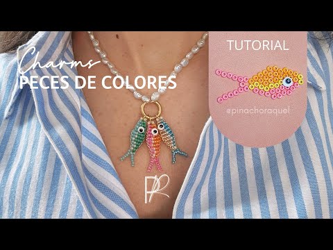 🐠| Peces de Colores: tutorial visual con abalorios grandes ⏳Aprende en solo 7 minutos