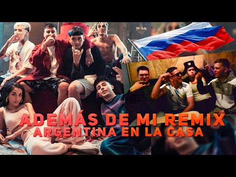 La reaccíon de LOS RUSOS a ADEMÁS DE MI REMIX