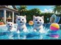 Six Little Kittens Jumping In The Pool Fun Animal Song For Kids Playful Kitten Rhyme
