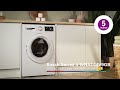 Bosch WNA144V9GB Series 4 Washer Dryer, 9kg/5kg, 1400 Spin, White, E Rated