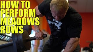 How to Perform Meadows Rows  Tiger Fitness