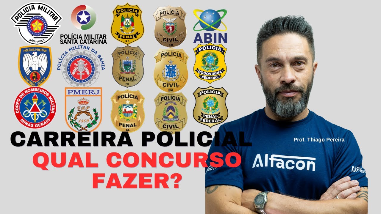 Concursos Previstos 2026 Carreira Policial: Qual Concurso Fazer? com Thiago Pereira