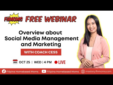 FREE WEBINAR: Overview About Social Media Management and Marketing