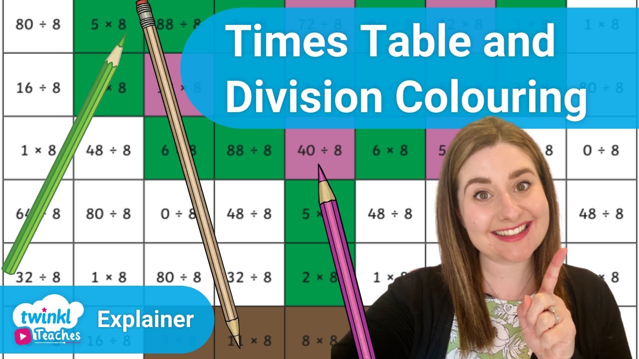 Times Table and Division Colouring Booklet