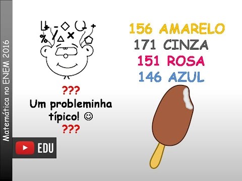 Matemática ENEM 2016 - 156 AMARELO– 171 CINZA– 146 AZUL– 151 ROSA - Uma pessoa...
