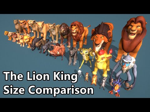 The Lion King Size Comparison