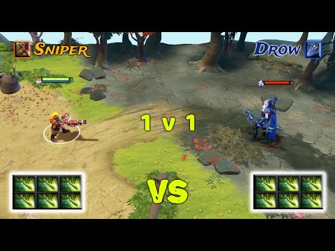 Sniper vs Drow Ranger | 6x Butterfly 1v1 who wins???