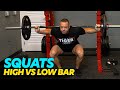 High Bar Squat vs. Low Bar Squat