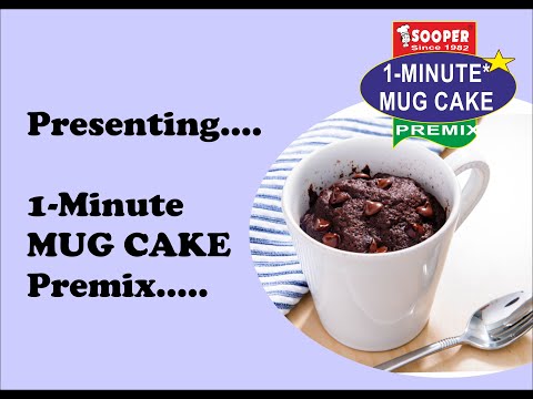 Chocolate choco chips mug cake 1-minute, packaging type: pac...