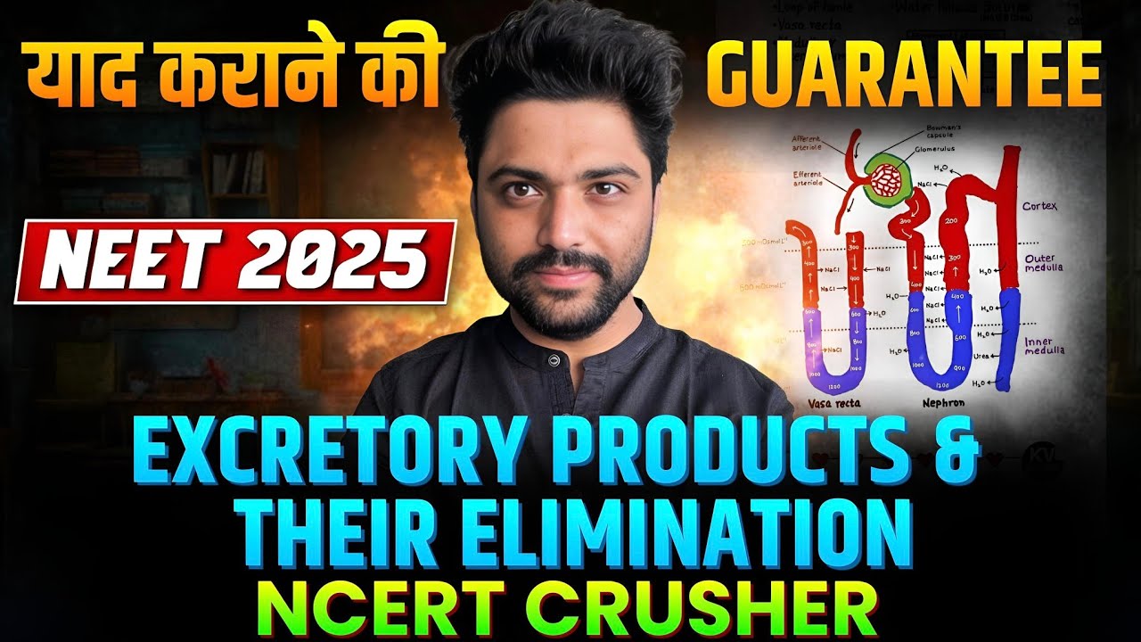NCERT सफाया In 30 Min🔥| Excretory Products & Their Elimination | Neet 2025🚀