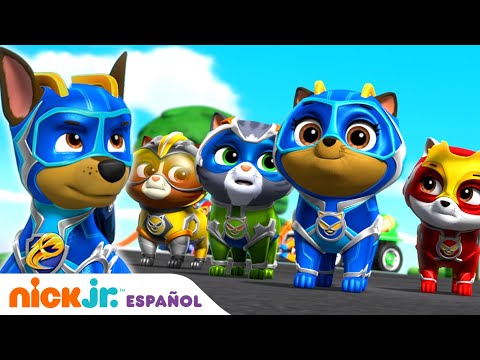 PAW Patrol, Patrulla de cachorros | Rescate de súperpatas de los Mighty Pups | Nick Jr. en Español