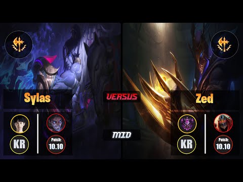 Doinb SYLAS (Mid) [Conqueror] VS ZED - Master KR Patch 10.10