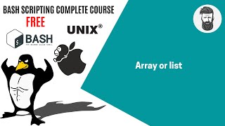 Array or List || Complete Course || Bash Scripting || Linux || CLI