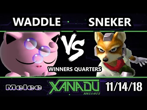 S@X 276 Melee - Waddle (Jigglypuff) Vs. TGG | Sneker (Fox) - SSBM Winners Quarters