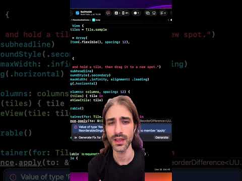 New re-orderable API in SwiftUI: How to fix the missing method thumbnail