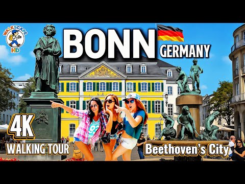 Bonn 🇩🇪 | Beethoven’s City on the Rhine — Relaxing 4K Walking Tour (Real City Sounds)