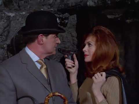 The Avengers Catfight - Emma disarms and KOs red head villainess in one sided catfight