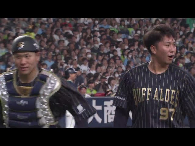【6回表】バファローズ・古田島成龍 ピンチを背負うも無失点で凌ぐ気迫のピッチングを見せる!! 2024年6月15日 オリックス・バファローズ 対 東京ヤクルトスワローズ