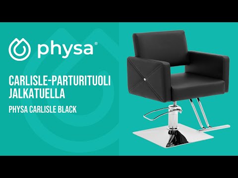 video - Carlisle-parturituoli jalkatuella - istuinkorkeus 45 - 55 cm - 150 kg - musta
