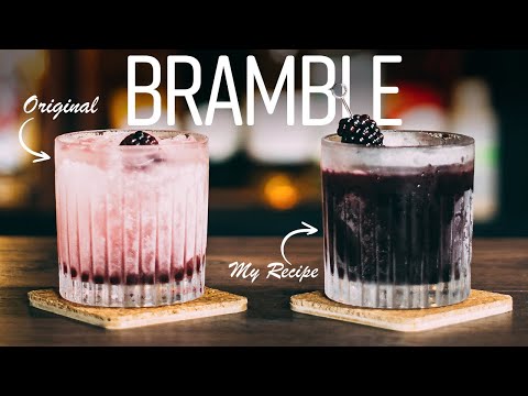 Gin Bramble. How to make a Bramble Cocktail. Two Ways.